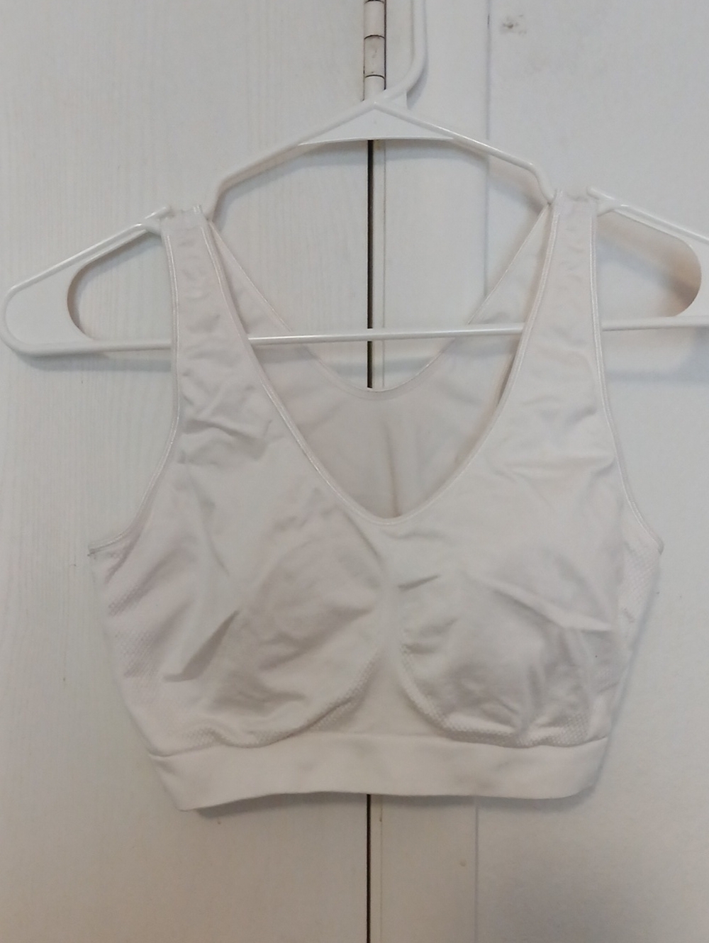 Fruit of the Loom White Wireless Sports Bralette